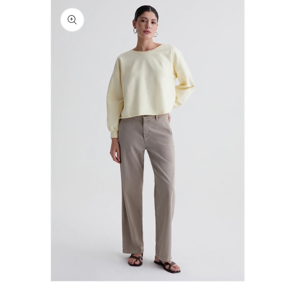 Ag Adriano Goldschmied bone colour Wide Leg Pants